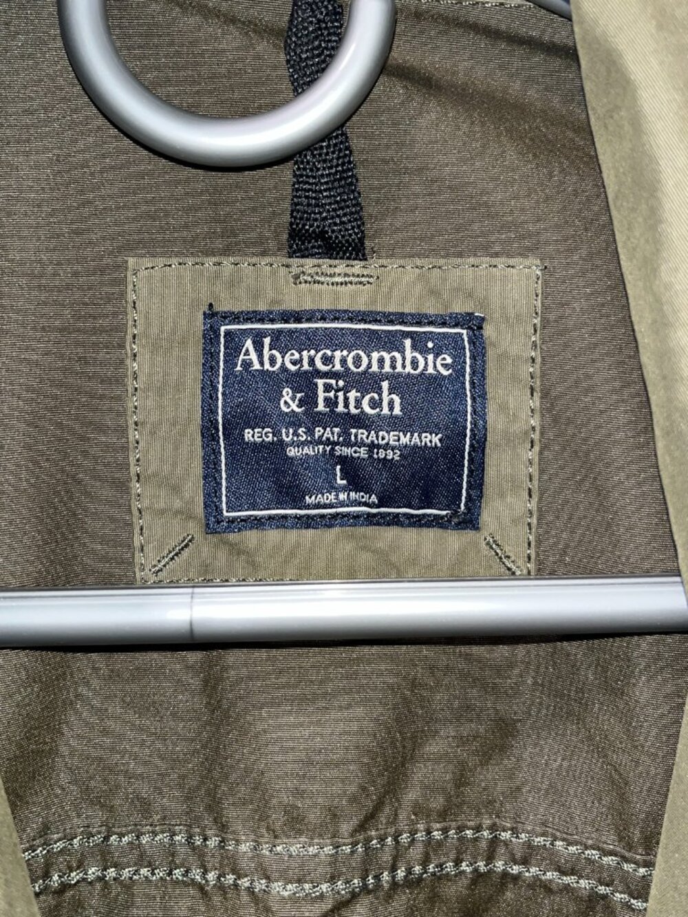 Abercrombie & Fitch Lightweight Field Jacket Olive Green - Picture 3 of 4
